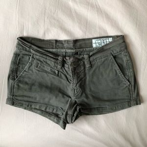 All Saints Khaki Micro Shorts - size 6